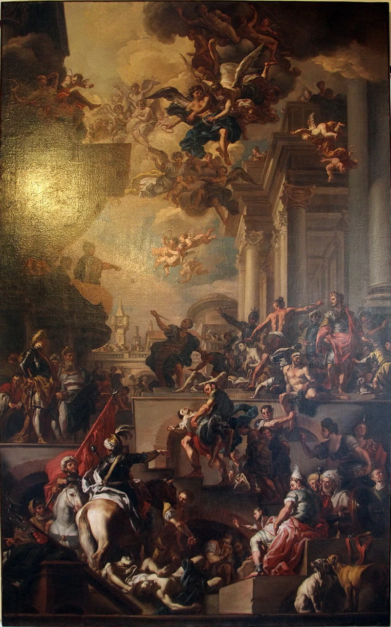 Martirio dei Giustiniani di Scio - dal Solimena